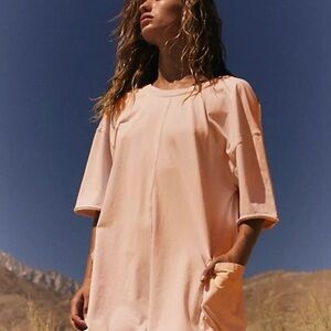 Free People Peach Jumpsuit